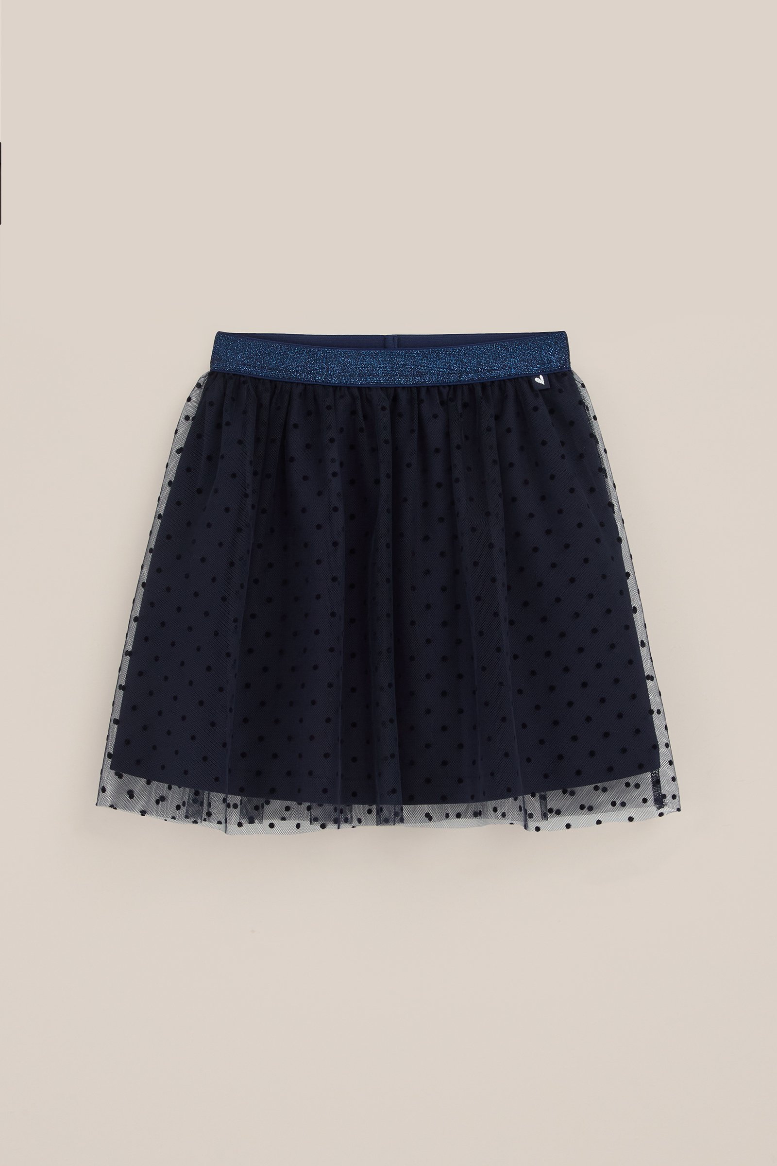 Meisjes tulerok met dessin WE Fashion Donkerblauw