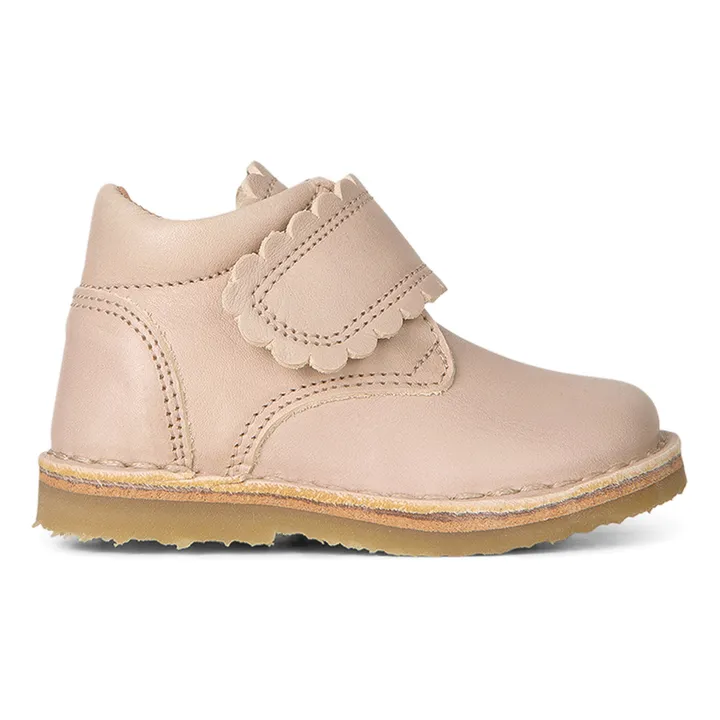 Petit Nord Boots Scratchs Scallop | Crème