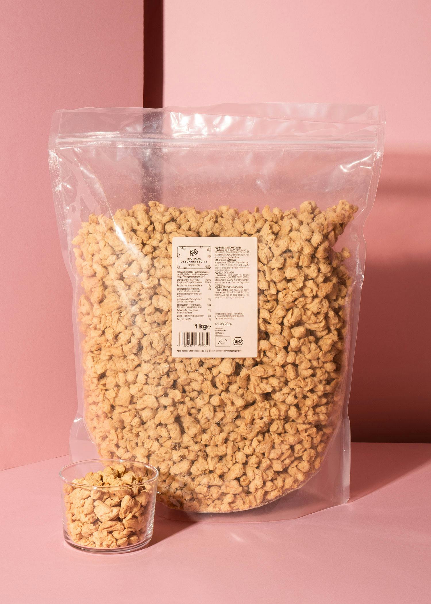 Grobes Bio Soja Geschnetzeltes 1 kg