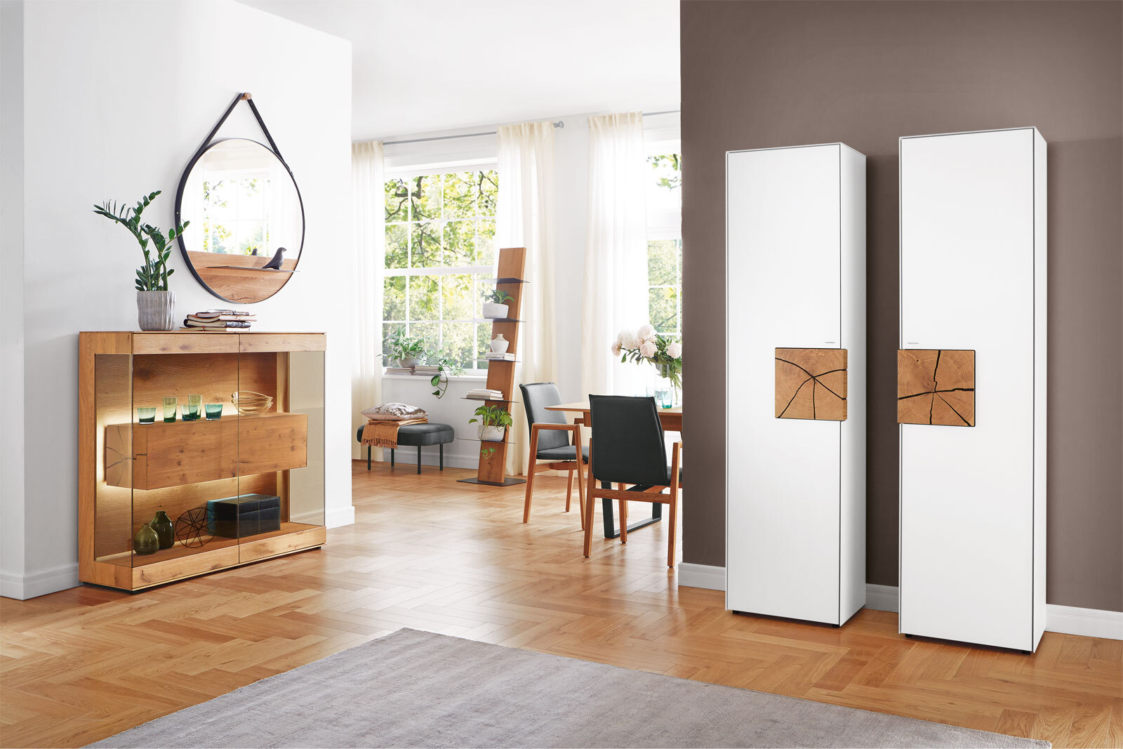 hartmann Highboard II CAYA 127 x 119 cm Kerneiche