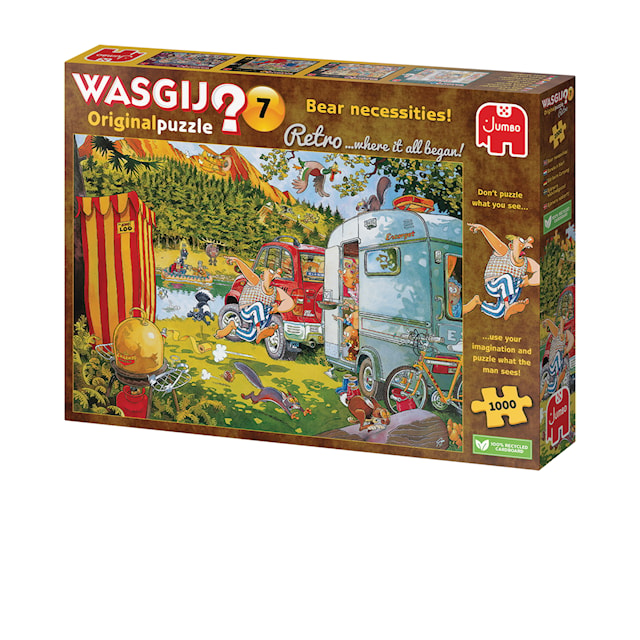 Wasgij Retro Original 7 bear necessities Puslespill 1000 brikker, Jumbo