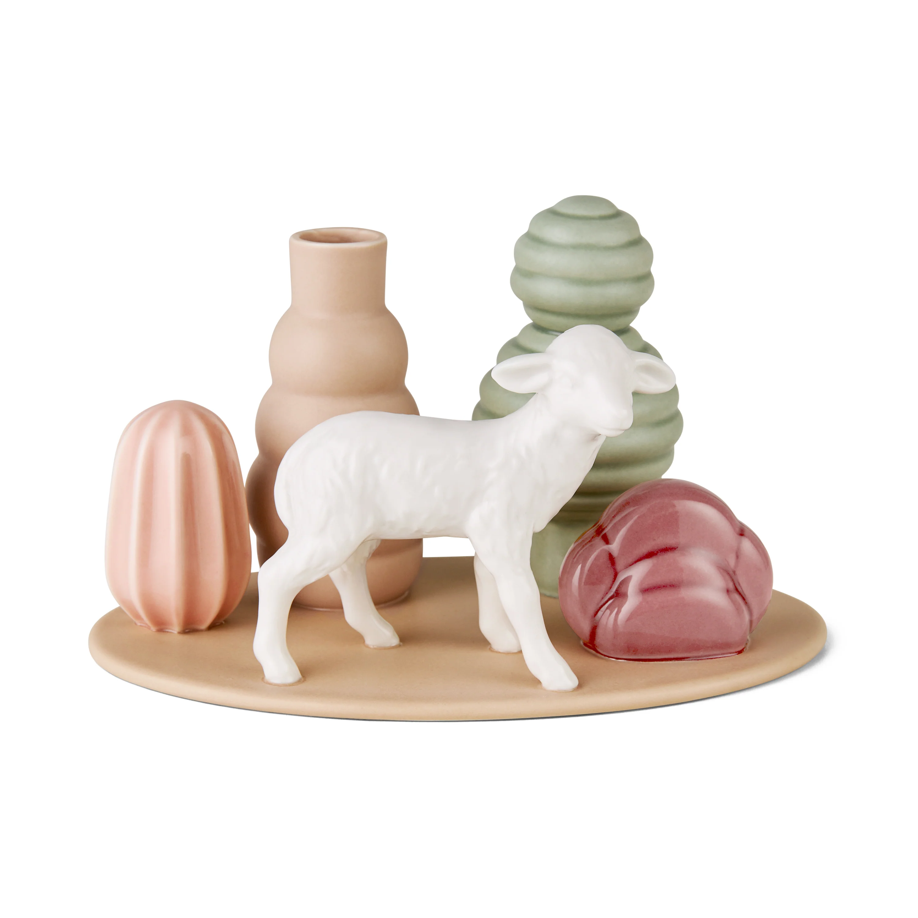 Dottir  Sweet Stories Lamb vase - Dusty Rose