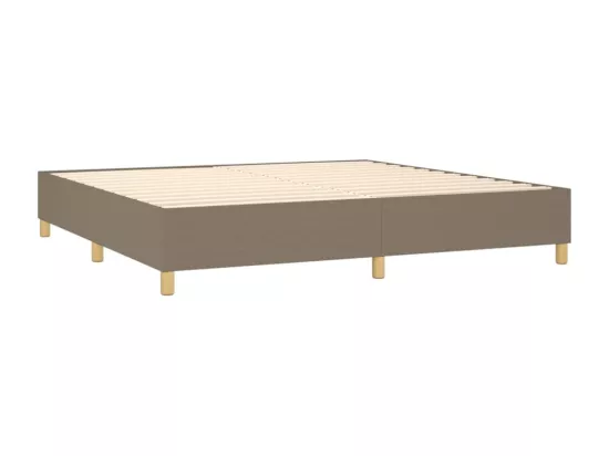 Sommier à lattes de lit Taupe 200x200 cm Tissu