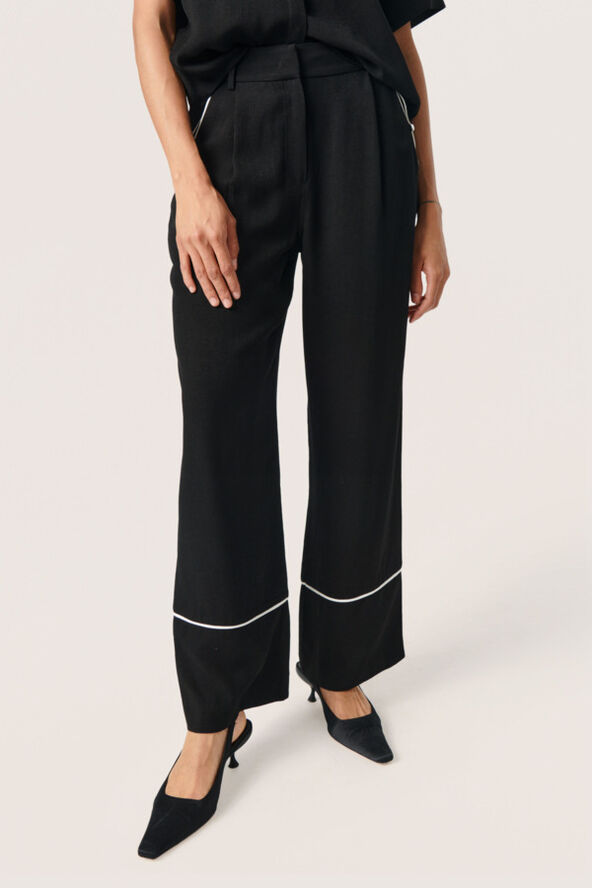 Soaked in Luxury SLGuilia Pants STUDIO Black