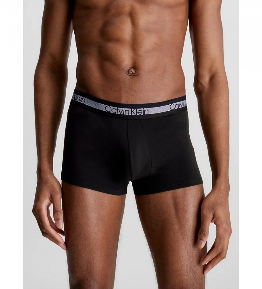 Cuecas Boxer Calvin Klein Pretas Refrescantes - Pacote com 3