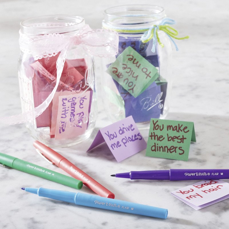 Stylo feutre Paper Mate Flair écriture moyenne - Pochette de 16 couleurs assorties