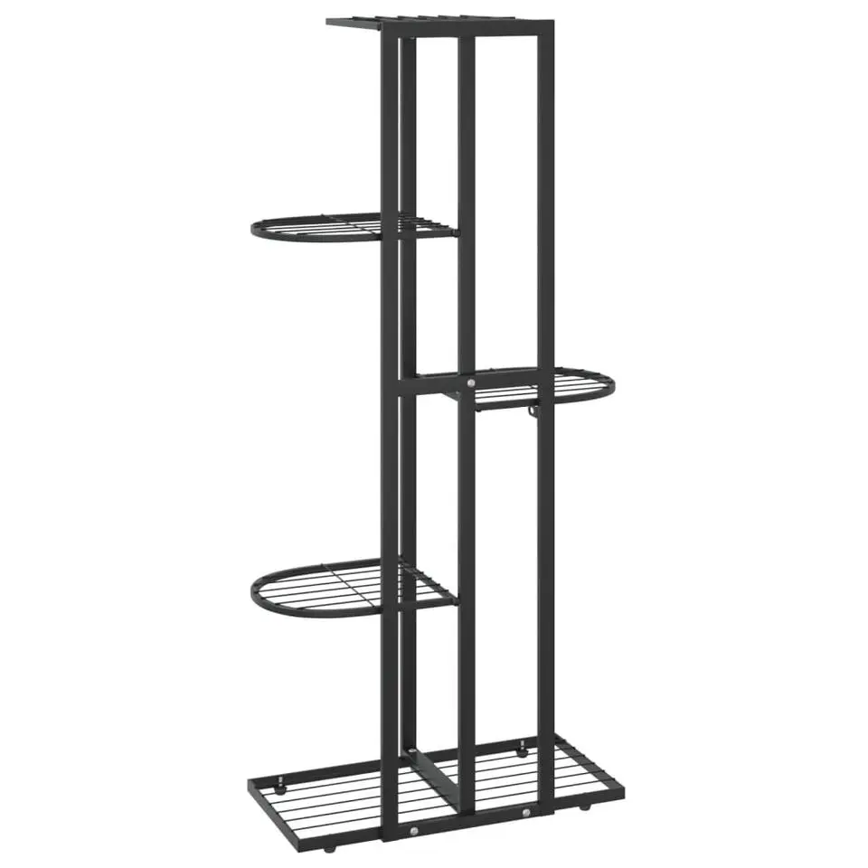 vidaXL - Standaard - Zwart - Metaal - 43 x 22 x 98 cm