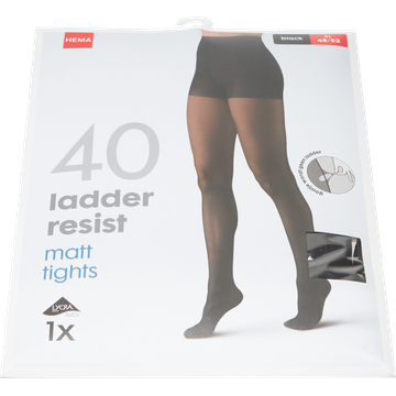 HEMA Panty Ladder Resist 40D 48/52 Zwart 1 stuk