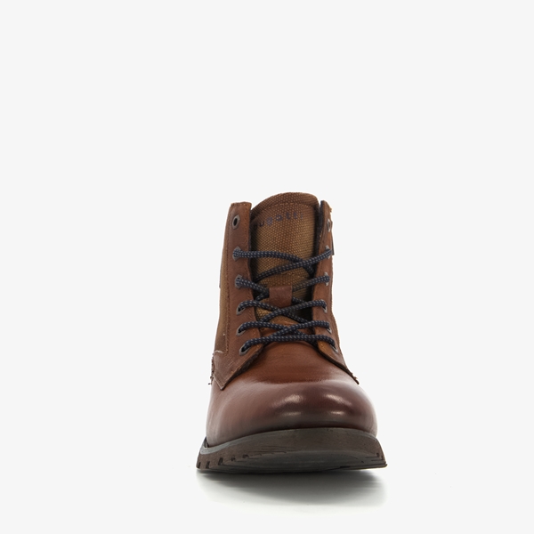 Bugatti leren heren veterboots bruin