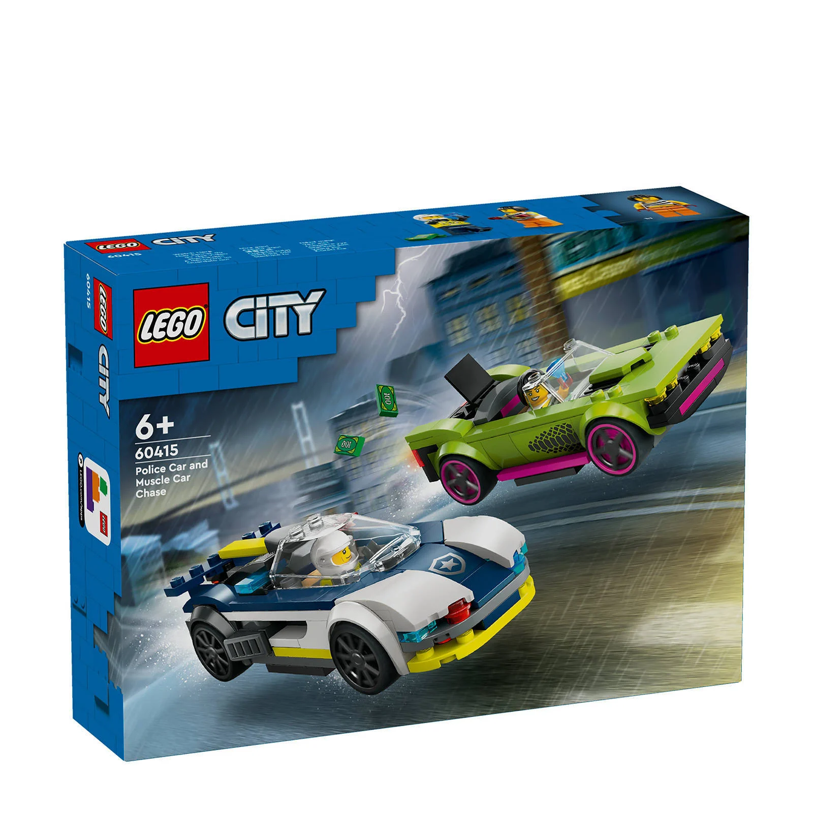 LEGO Politiewagen en snelle autoachtervolging Politie Auto Speelgoed Set 60415