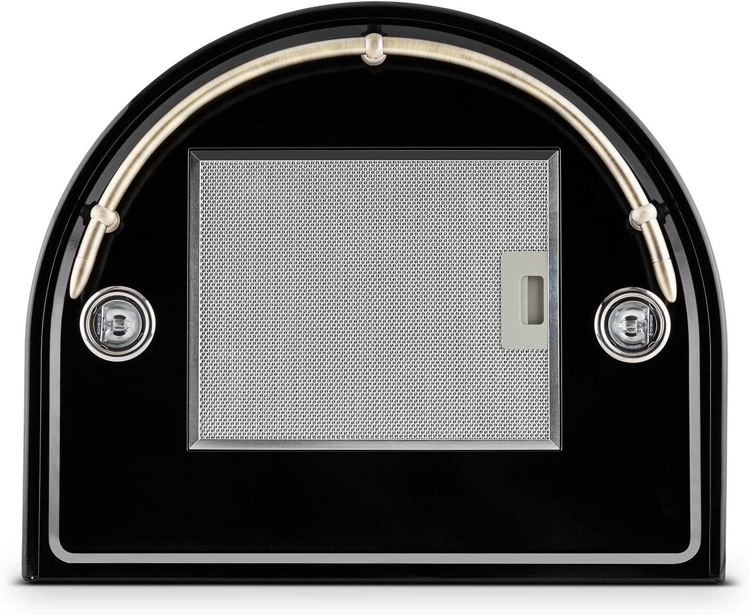 Klarstein Noir - Retro Dunstabzugshaube, Abzugshaube, Edelstahl, 60 cm, 430 m³/h Abluftleistung, drei Leistungsstufen, Abluftbetrieb, Umluftbetrieb möglich, mattschwarz