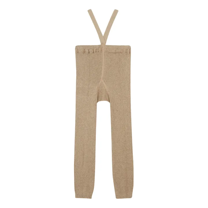 Silly Silas Collant à Bretelles Coton Bio Double Epaisseur | Sable