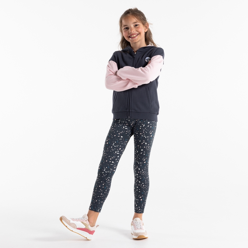 Leggings chauds unis noir fille