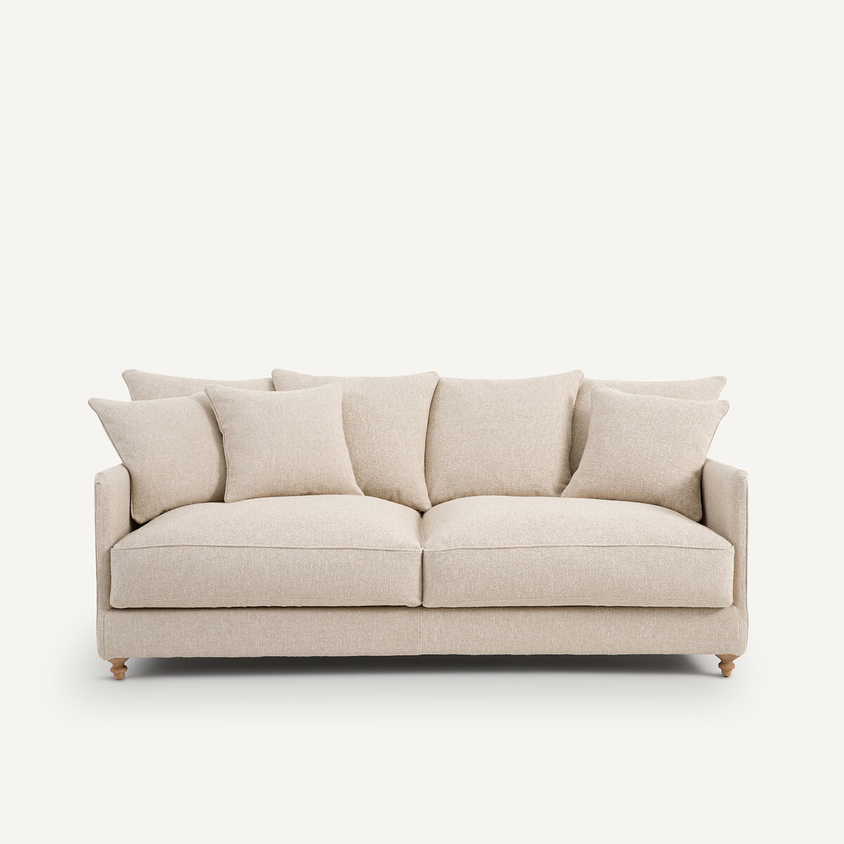 AM.PM<br>Sofá conversível de 3 lugares bouclette, Lazare