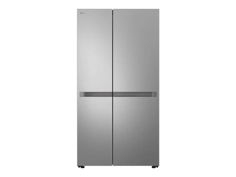 LG GSBC40PYPE - Køleskab/fryser - side-by-side - bredde: 91.3 cm - dybde: 73.5 cm - højde: 179 cm - 664 liter - Klasse E - prime-sølv