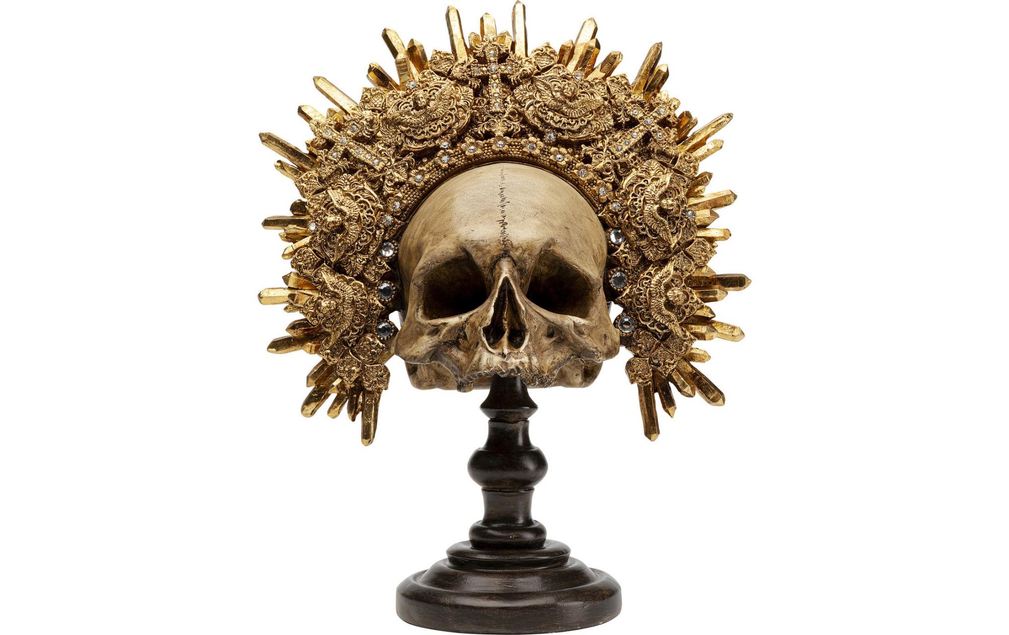Dekofigur King Skull GoldDeko-Objekt