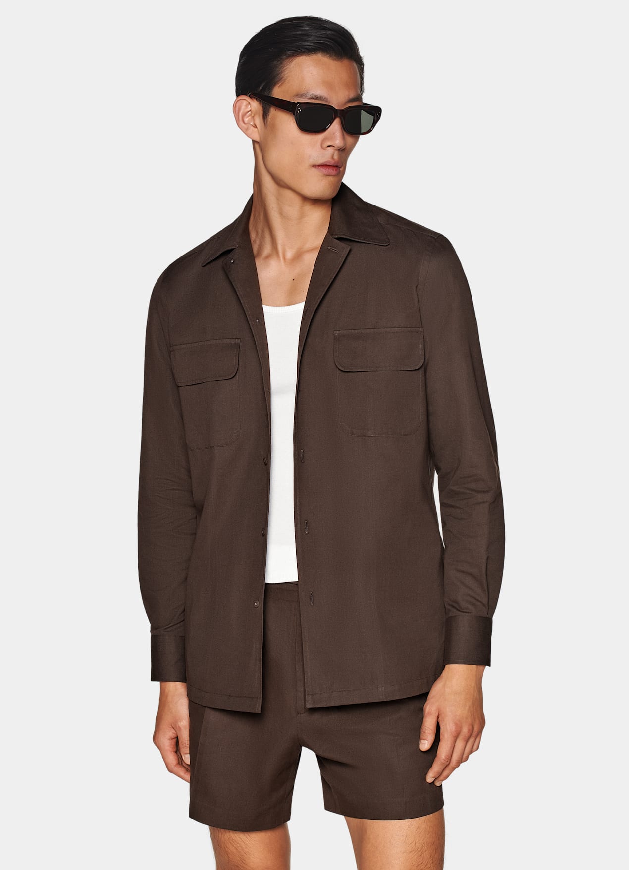 Ensemble Casual marron moyen