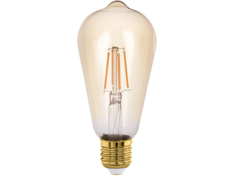 EGLO Leuchten Lampe 4 W E27 Warmweiss Filament LED-Glühbirne in antikem Vintage Design