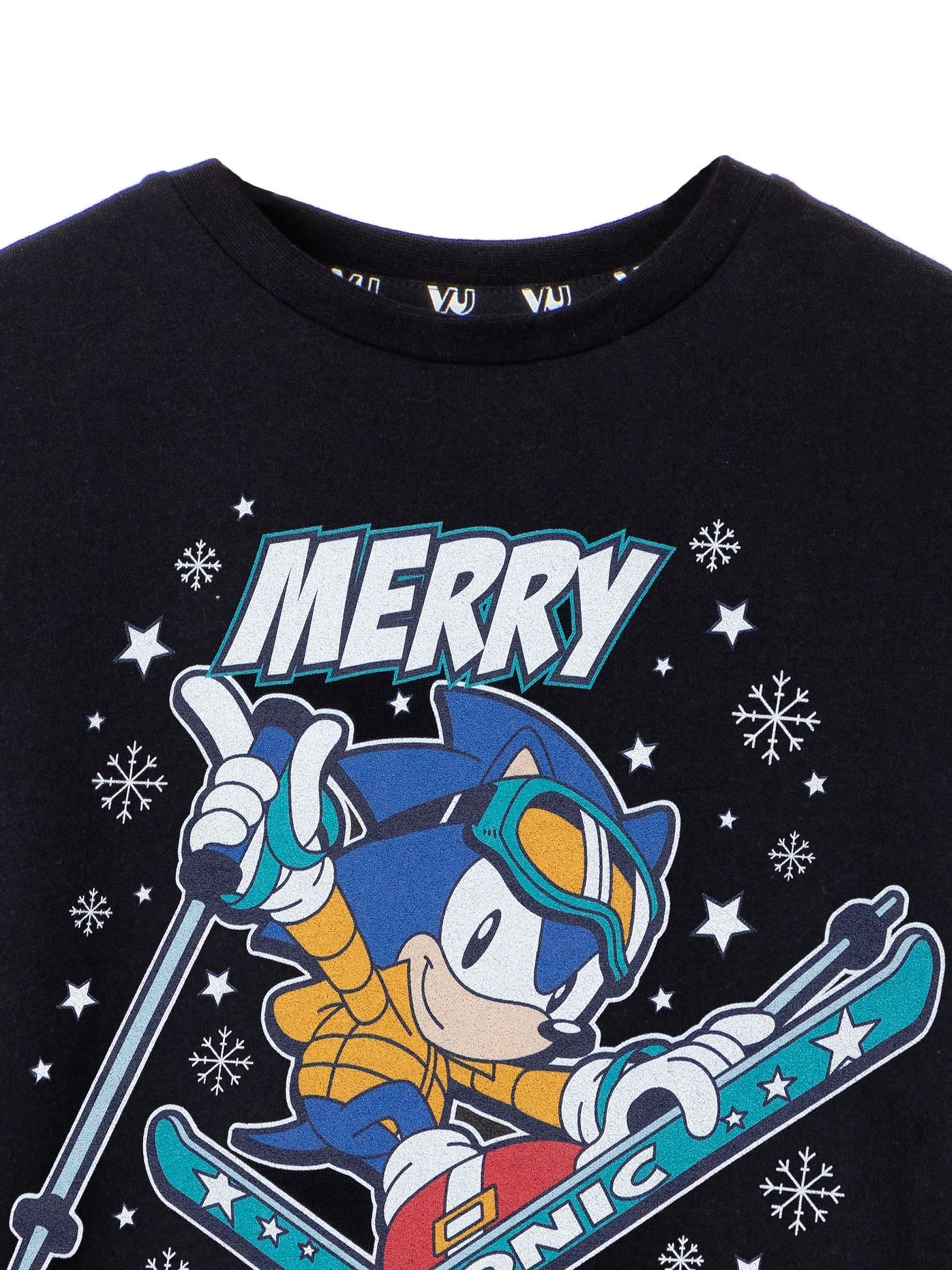 Black Sonic - Vanilla Underground kerstshirt voor jongens van 100% katoen