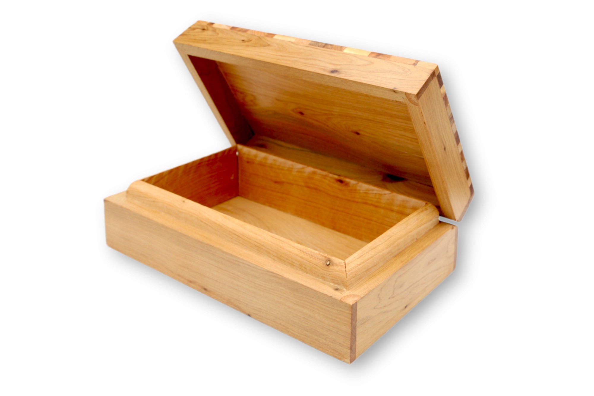 Thuja Box mit Intarsien, B 20 cm, T 12 cm, H 6 cm von fischer's lagerhaus
