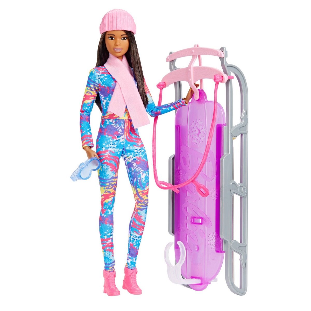 Barbie luge d’hiver