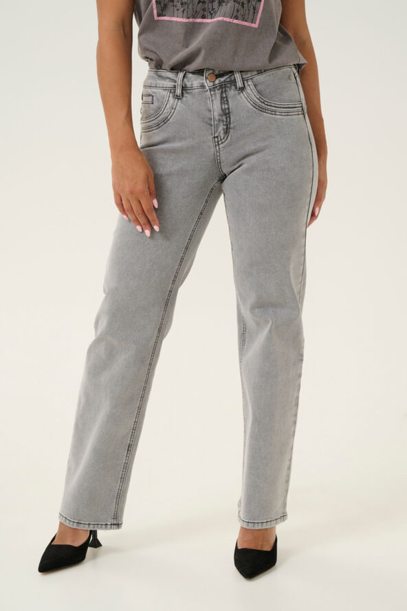 Cream CRLone Straight Leg Jeans - Coco Fi Michigan medium grey denim