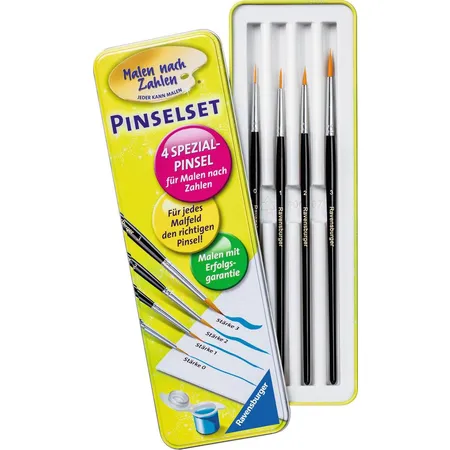 Ravensburger Malen nach Zahlen Pinselset in Blechdose
