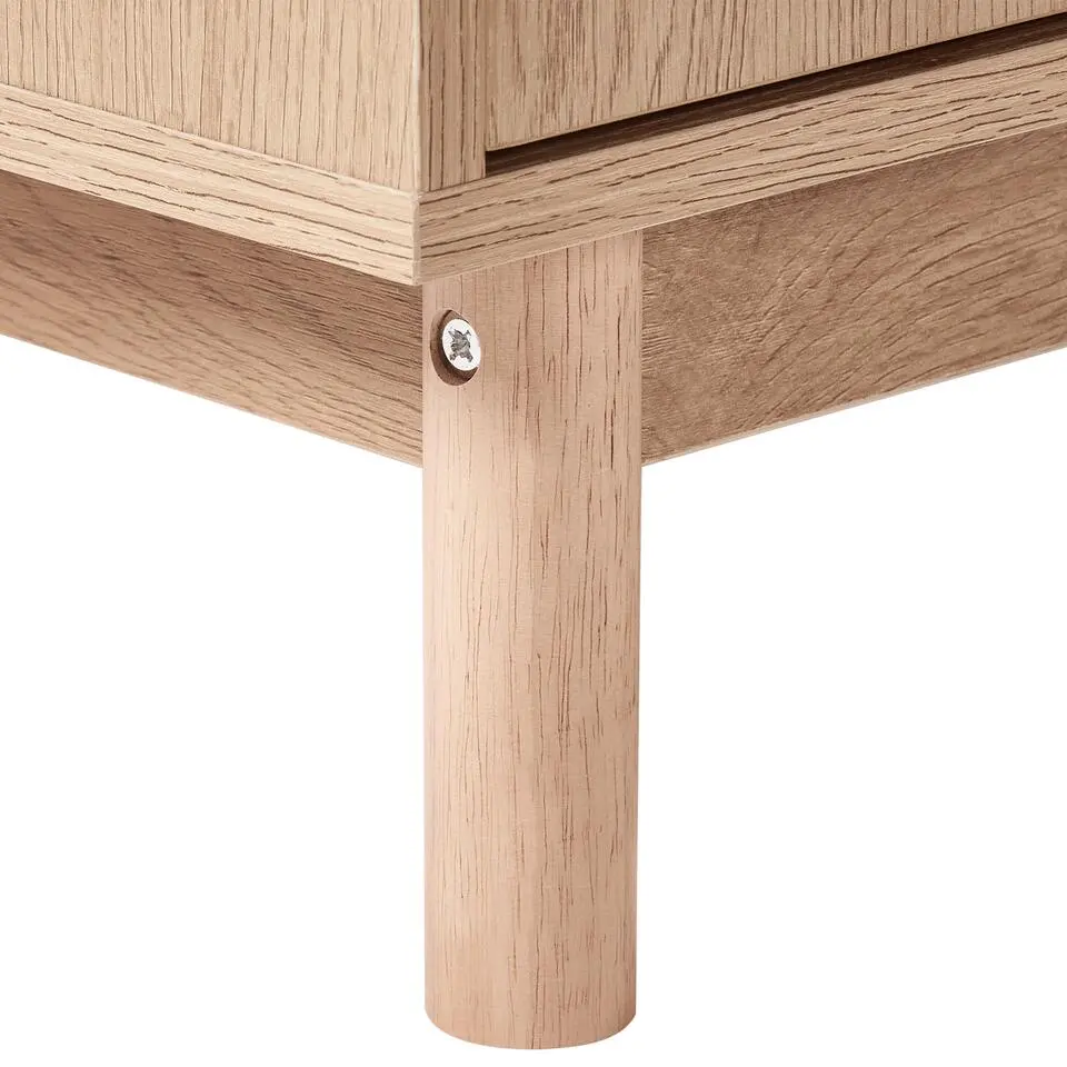 COSTELLO - Dressoir met 3 deuren - Lichtbruin - Vezelplaat