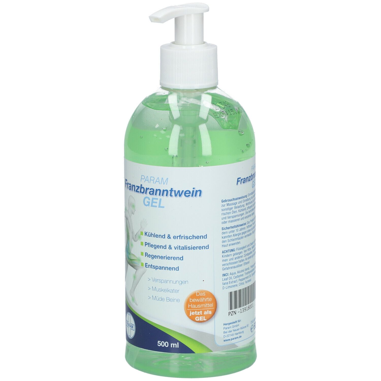 PARAM Franzbranntwein Gel Pump-Spender