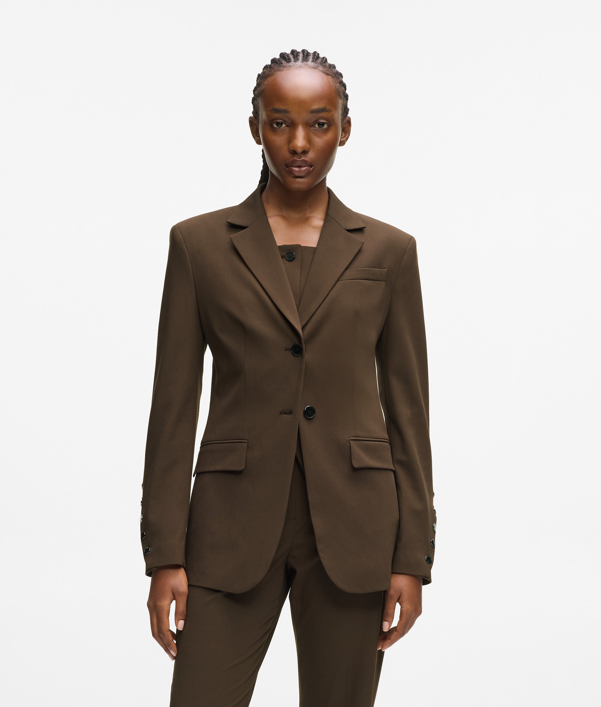 Blazer met drukknoop