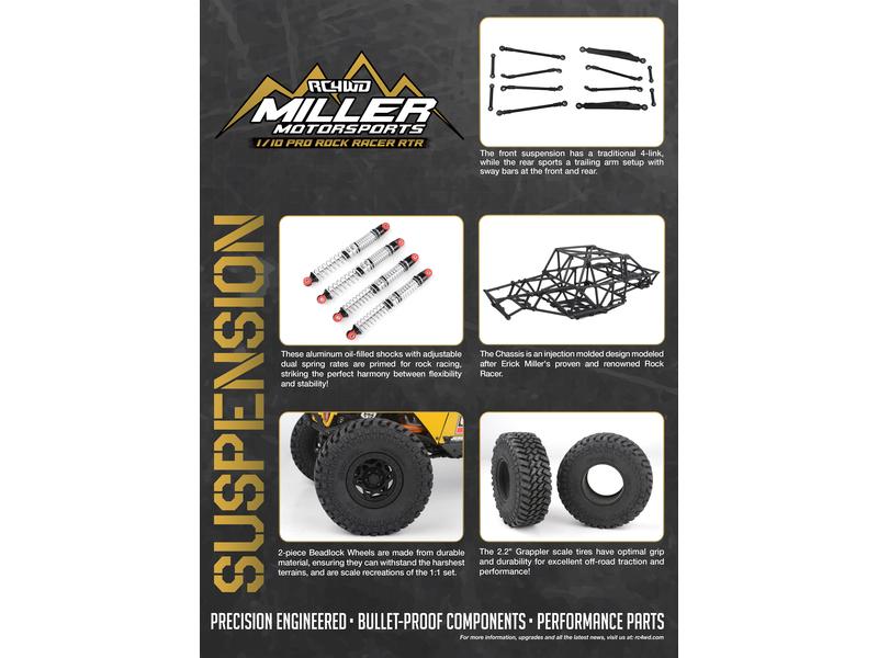 RC4WD Miller Motorsports Pro Rock Racer 1:10 RTR Scale Rockracer mit 2-Gang Getriebe und Differentialsperren