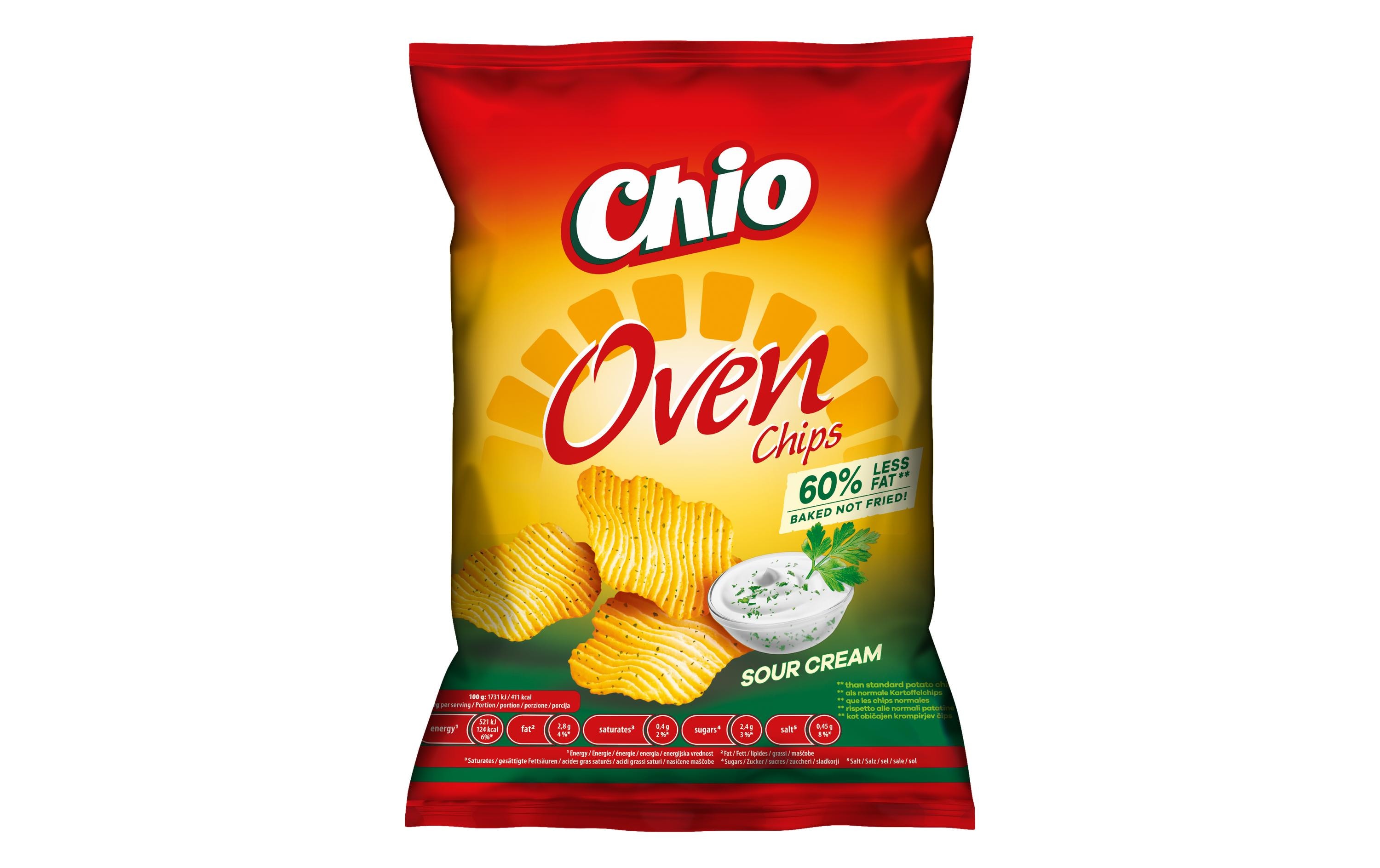 Ovenchips Sour Cream 125 gChips aus Kartoffeln mit Sauerrahm-Geschmack
