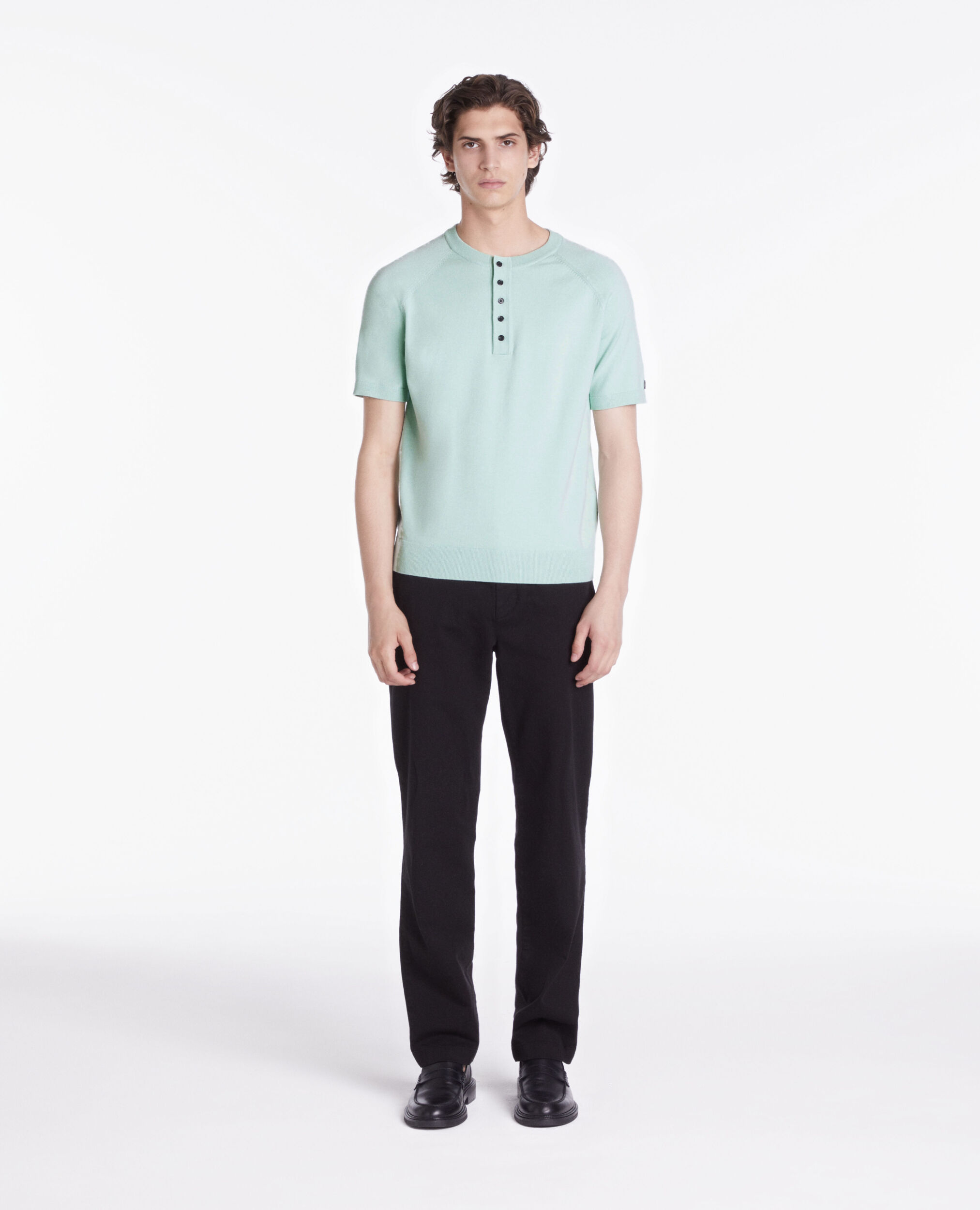 T-shirt vert en maille