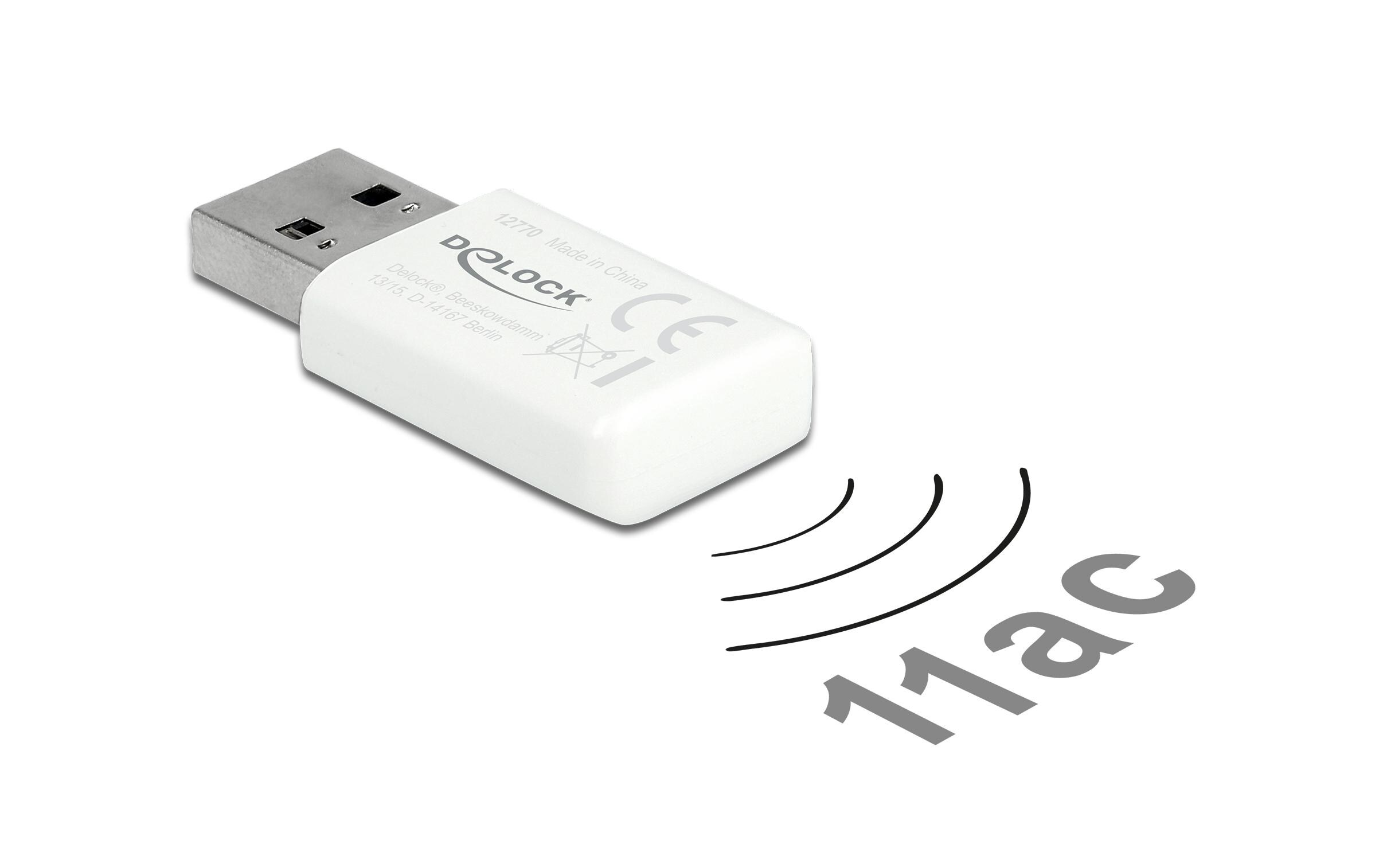 WLAN-AC USB-StickDelock USB 3.0 Dualband WLAN ac/a/b/g/n Micro Stick 867 + 300 Mbps