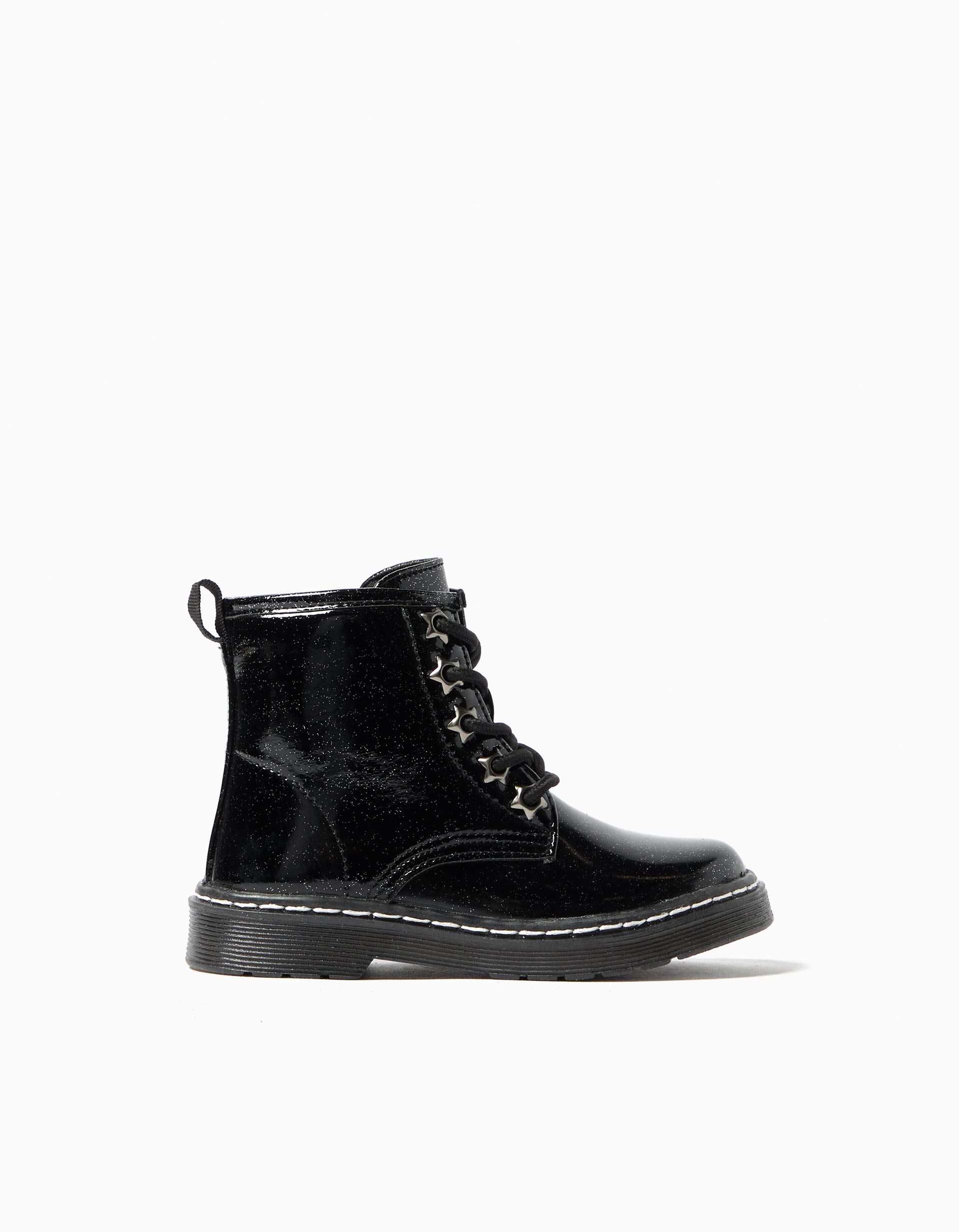 Botas Glitter, Menina, Preto