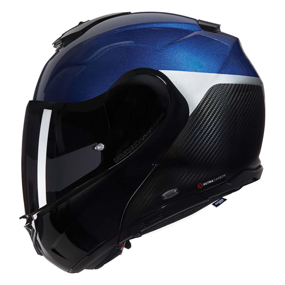 Nolan - Casque X-1005 Ultra Carbon Verniciature Speciale Carbone / Bleu / Brillant