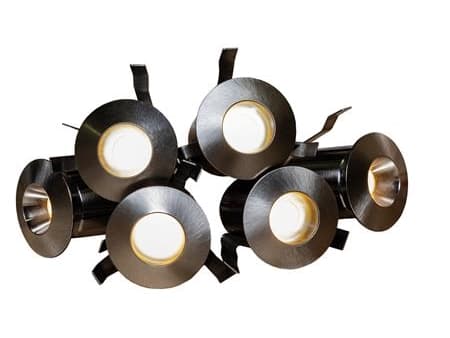 Heatspot G2 Kit BS 2.700K, Sauna downlight, 6x20lm, effekt kit 3,8W. Fasedæmpbar driver inkluderet. Udskiftelige frontringe.