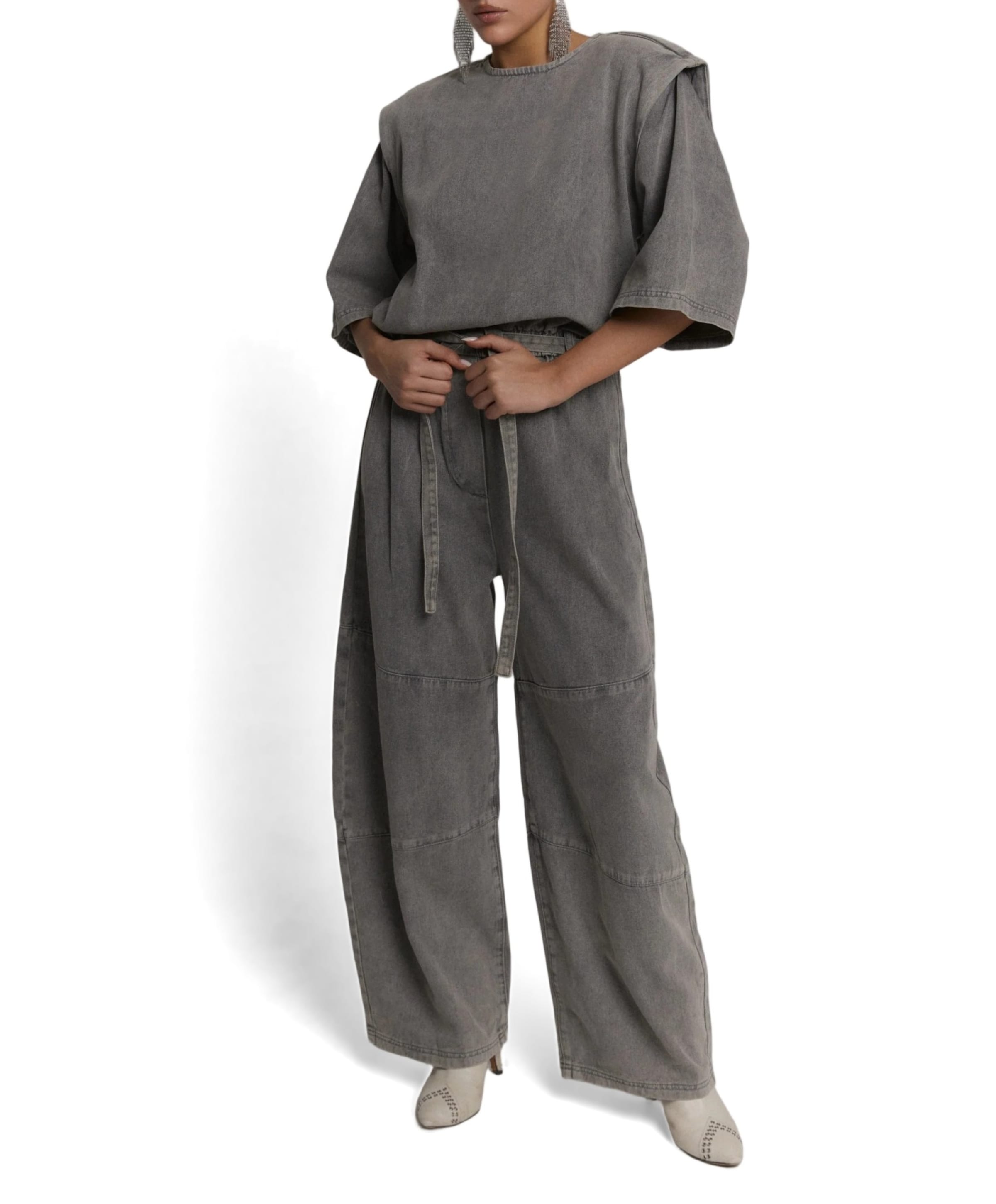 Refined Department MONA dames jumpsuit grijs