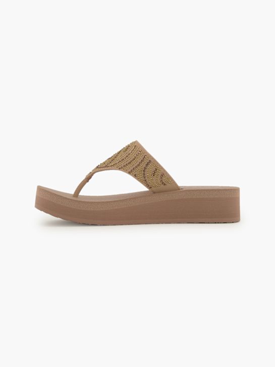 Skechers Pantoletten-Zehentrenner Grau