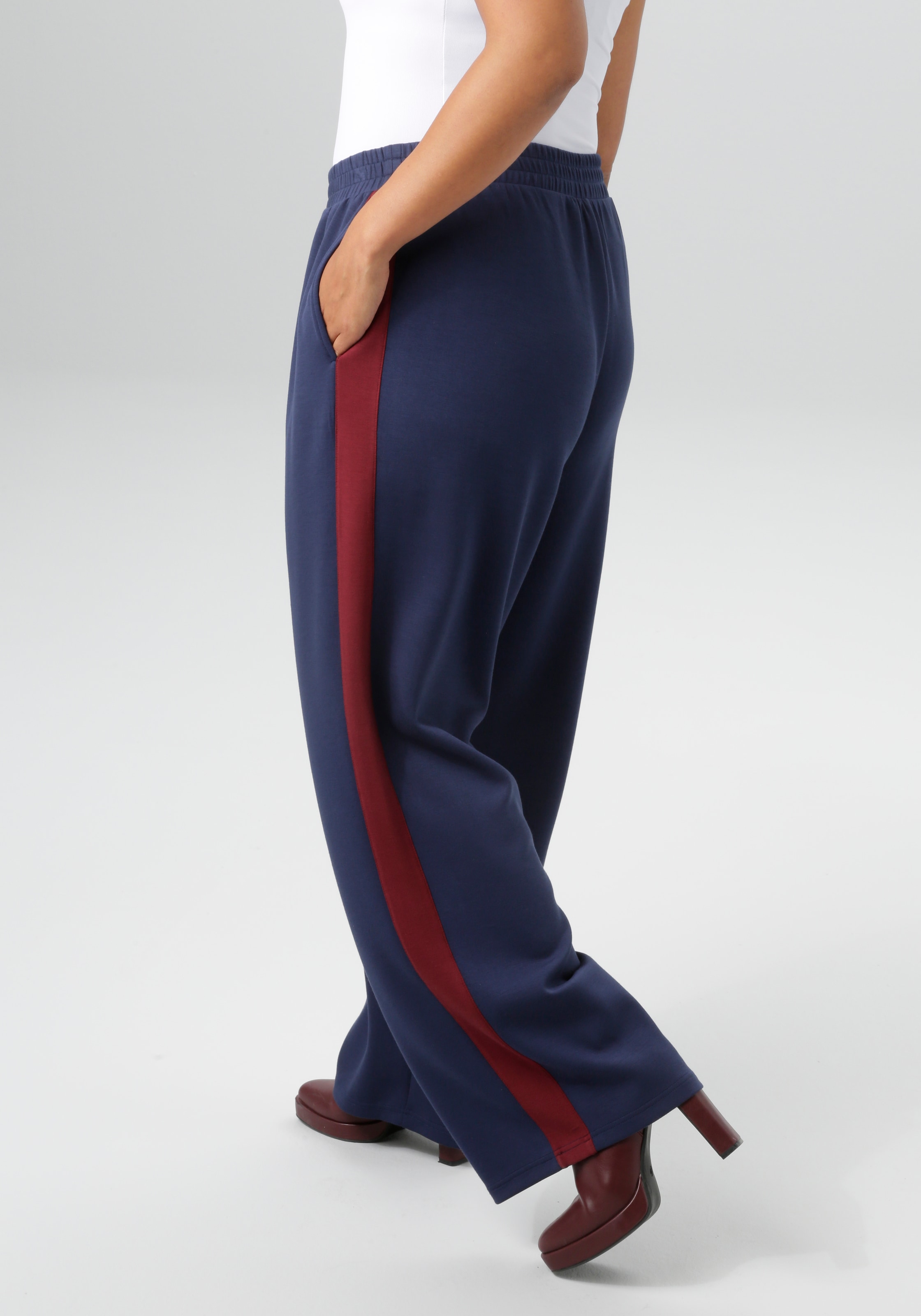 Aniston PLUS Sweathose  aus super weichen, elastischen Jersey-Qualität - NEUE KOLLEKTION