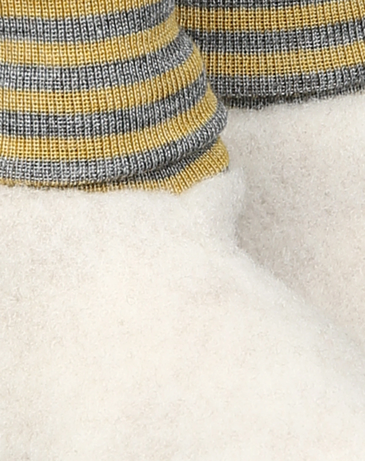 Wollfleece-Babyschuhe SOX in natur melange
