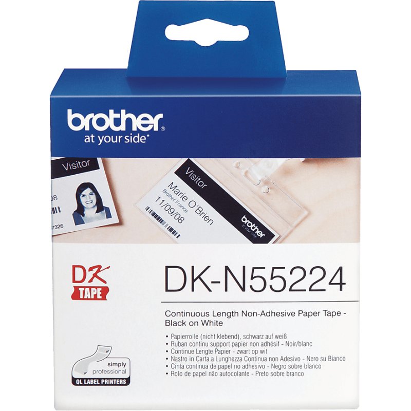 DK-N55224 Etiquettes en continu papier, 54mm x30,48m