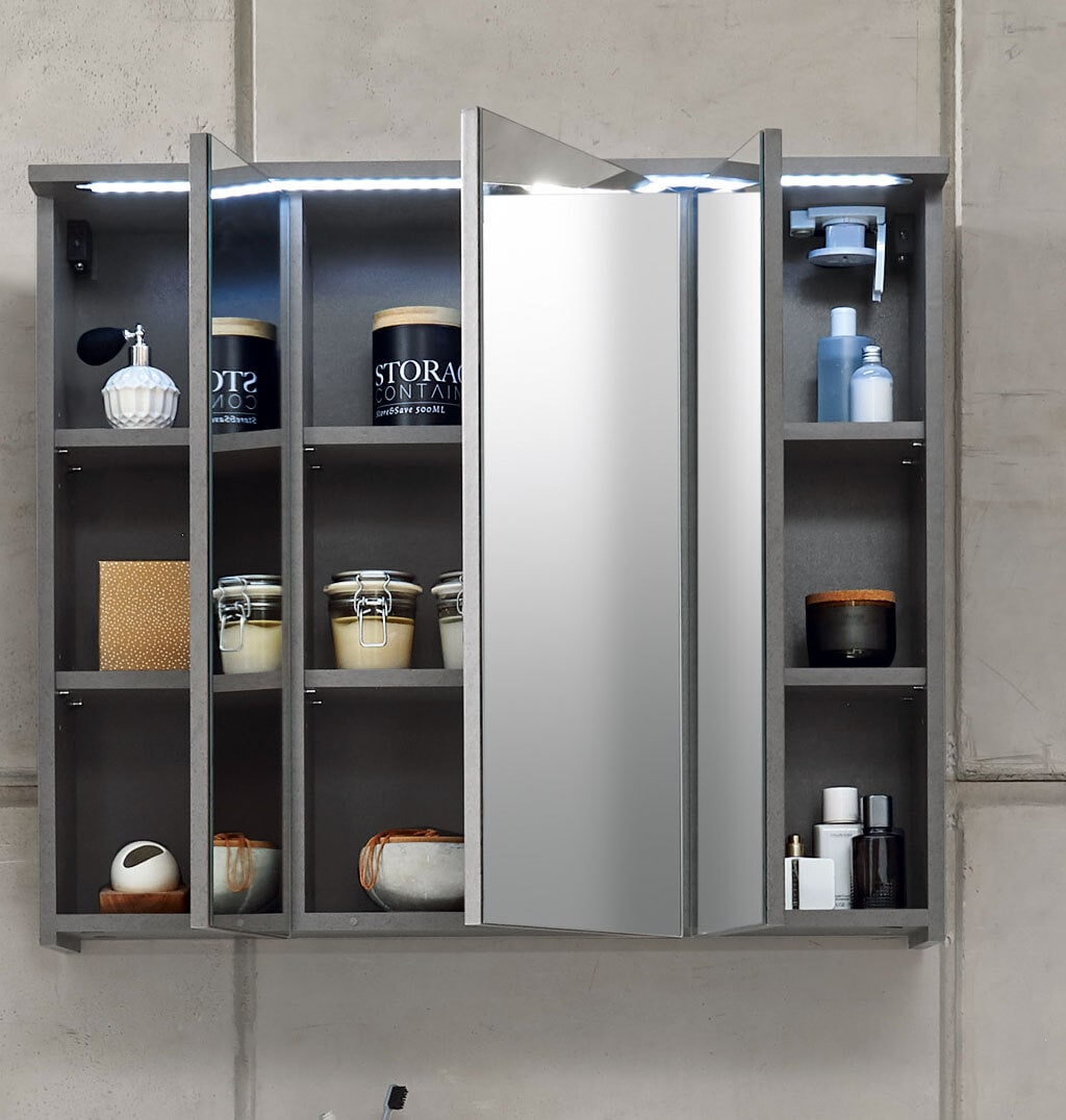 Spiegelschrank Indiana Grau