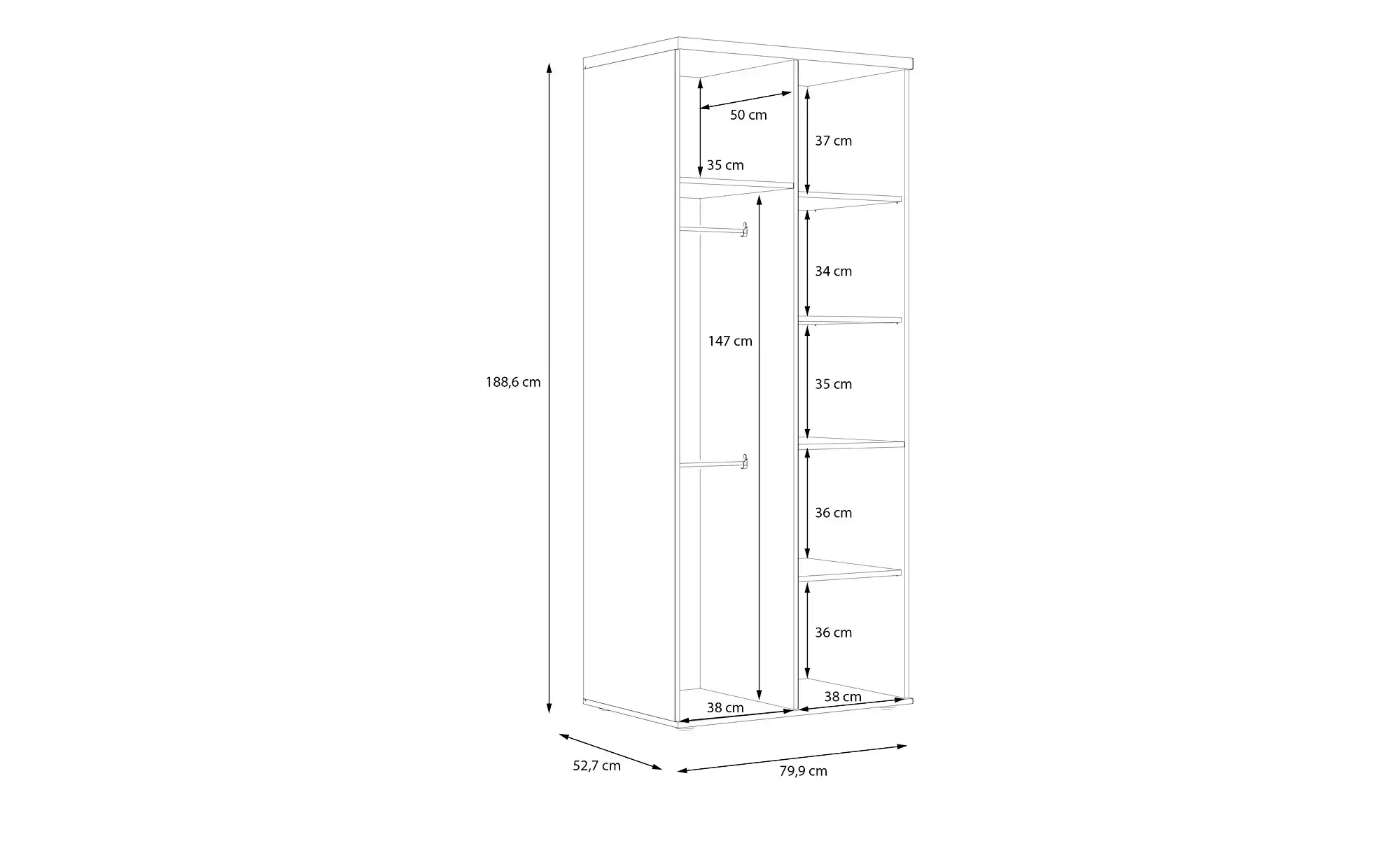 Kleiderschrank Jamaro