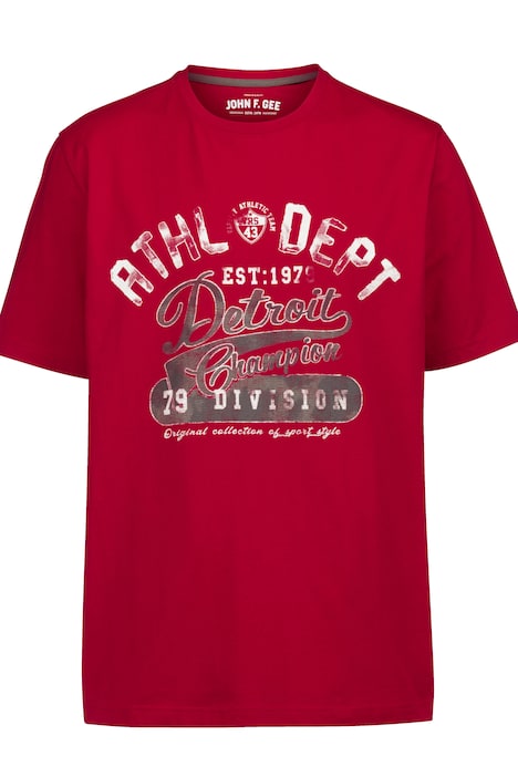John F. Gee T-Shirt, Halbarm, Athl. Dept. Print, Rundhals, bis Gr. 72+