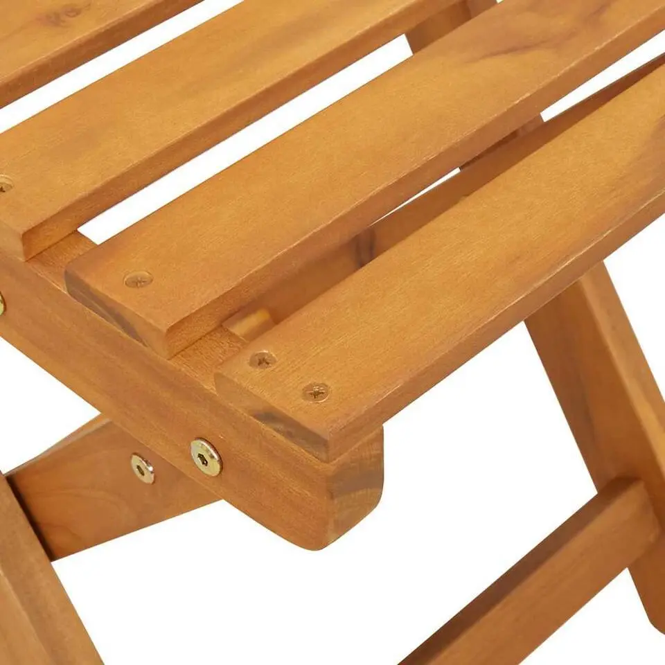 vidaXL - Tuinstoel - Bruin - Massief acaciahout - 36 x 46 x 86cm