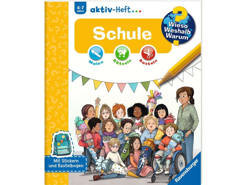 Ravensburger Kinder-Sachbuch WWW aktiv-Heft: Schule Klappbuch
