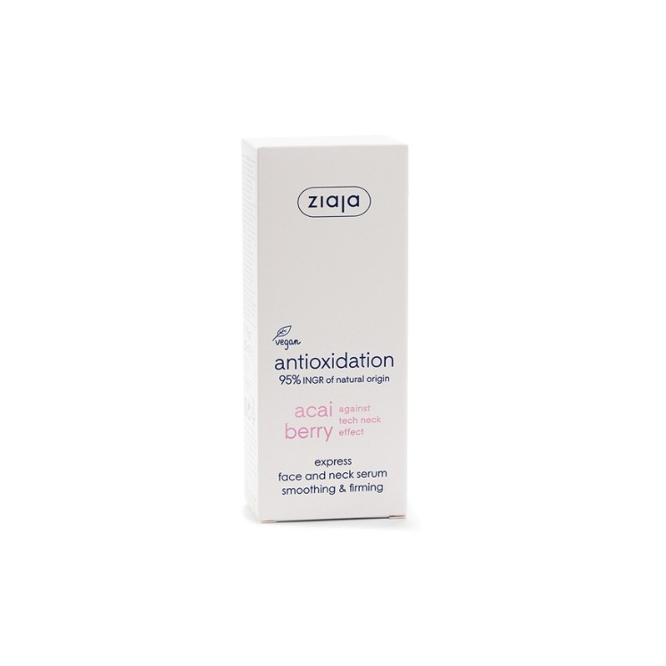 Ziaja Acai Berries Express Serum zur Glättung und Straffung von Gesicht und Hals, 50 ml