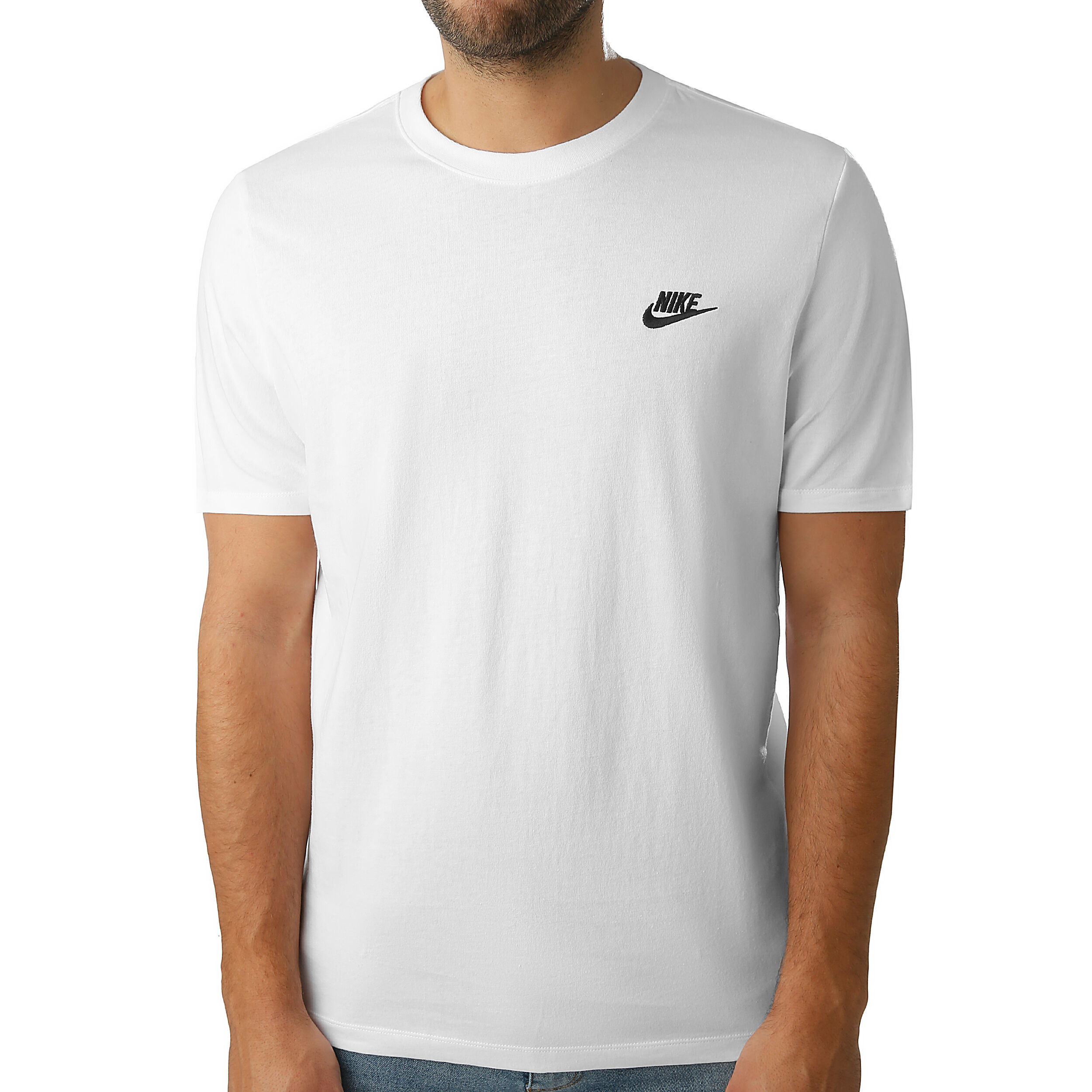 Nike Sportswear Club T-shirt Hommes - Blanc , Noir