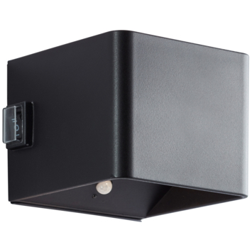 Brilliant USB oplaadbare wandlamp Iseo 4W zwart